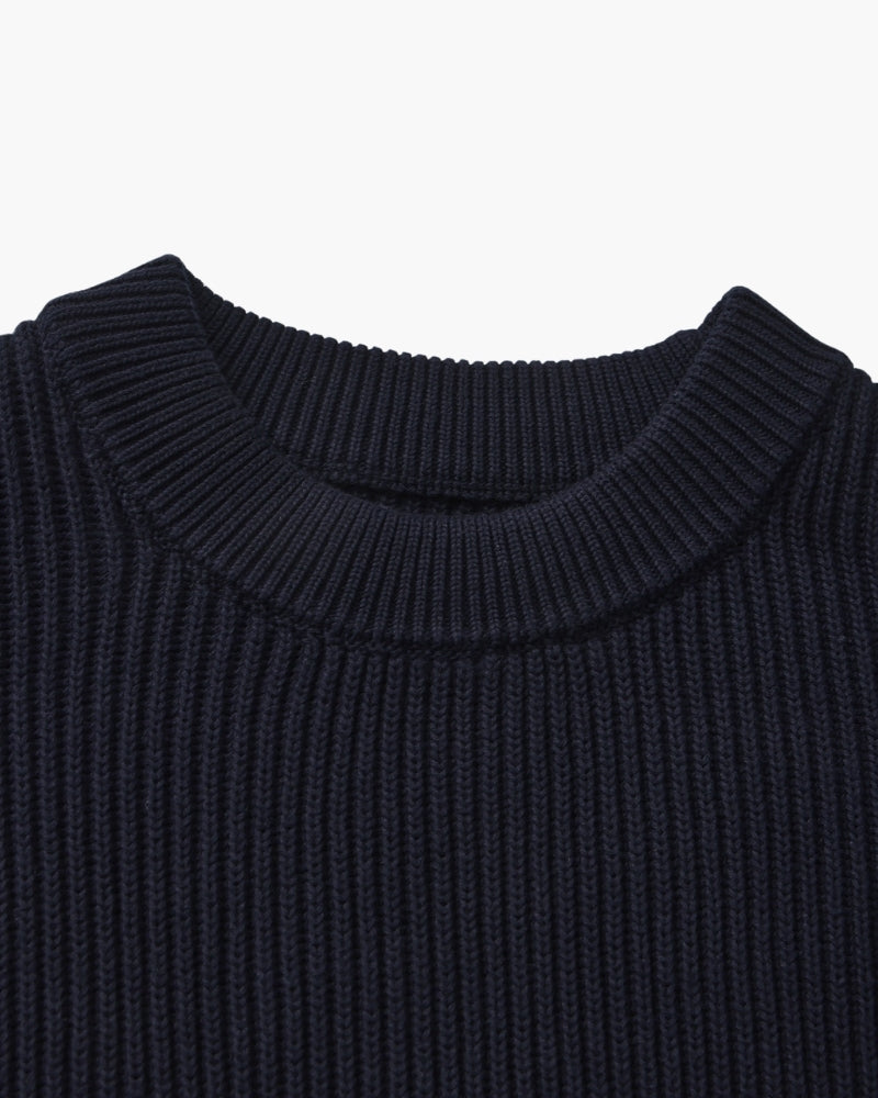 Rib Knit Crewneck - Old Money