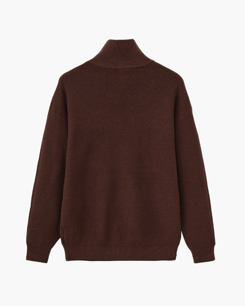Refined Half-Zip Knit Pullover - Old Money