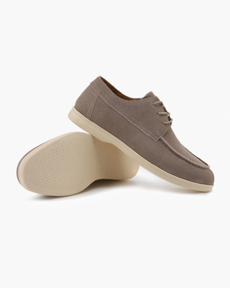 Premium Suede Lace Shoes - Old Money