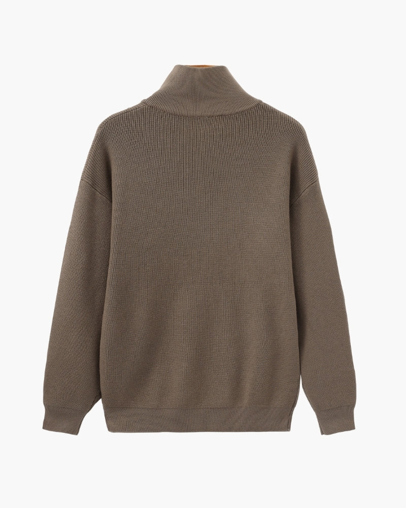 Refined Half-Zip Knit Pullover - Old Money
