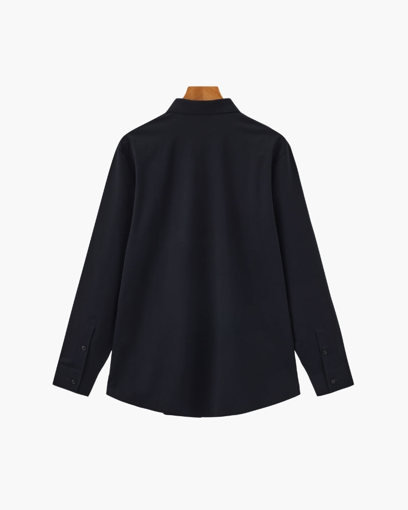Tailored Cotton Flex Shirt - Old Money