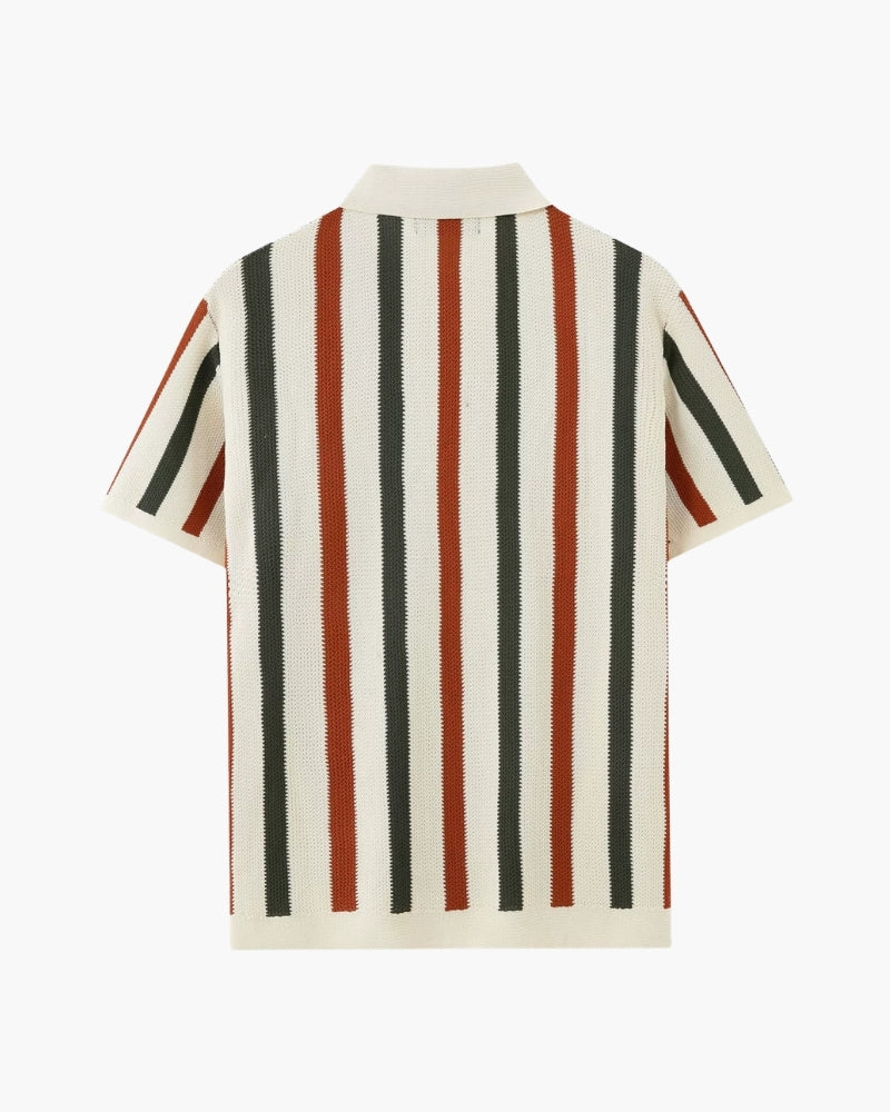 Resort Knit Stripe Polo - Old Money
