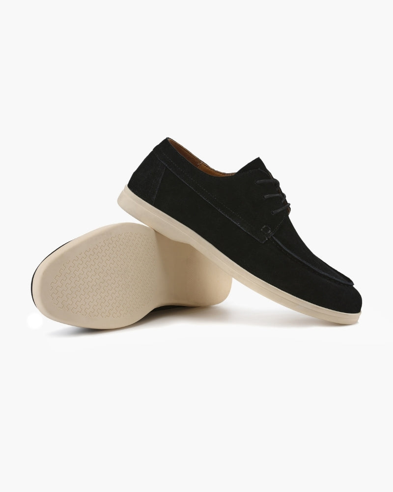 Premium Suede Lace Shoes - Old Money