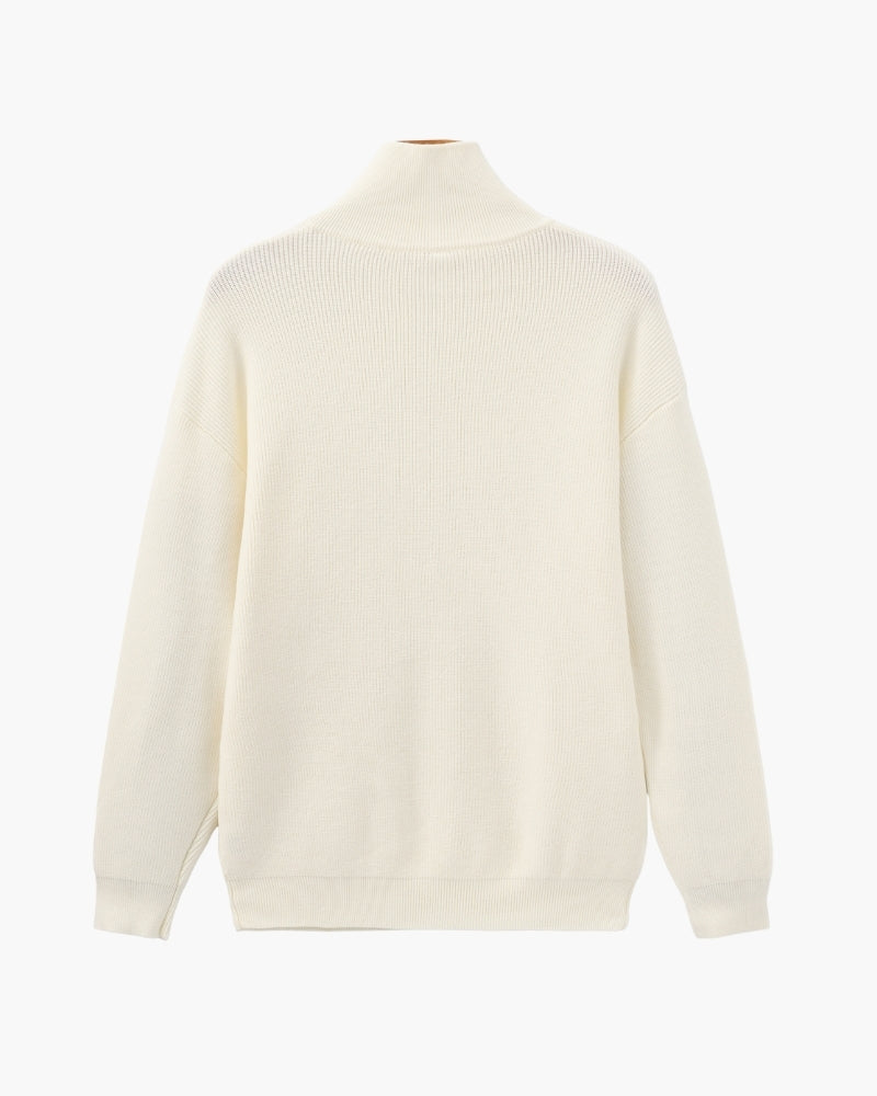 Refined Half-Zip Knit Pullover - Old Money